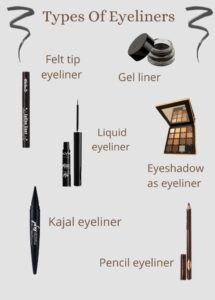 Different types of eyeliner