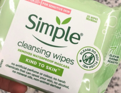 Simple cleansing facial wipes review