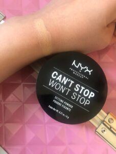 nyx can't stop won't stop setting powder