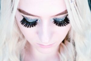 What are false eyelashes made of