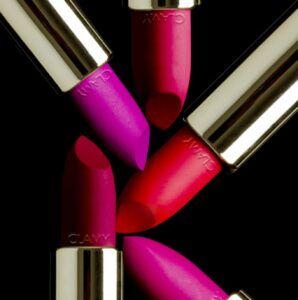Different types of lipstick finishes