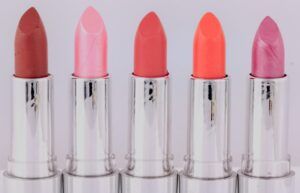 Different types of lipstick finishes