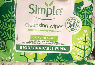 Biodegradable makeup wipes