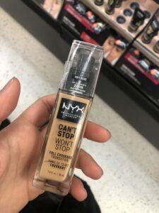Nyx can’t stop won’t stop foundation 